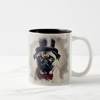 Vintag Tux Mops Tasse