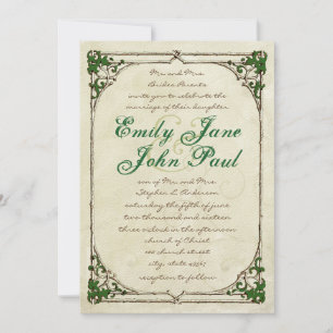 Vintag Twig Ivy Rahmen Hochzeitseinladung Einladung