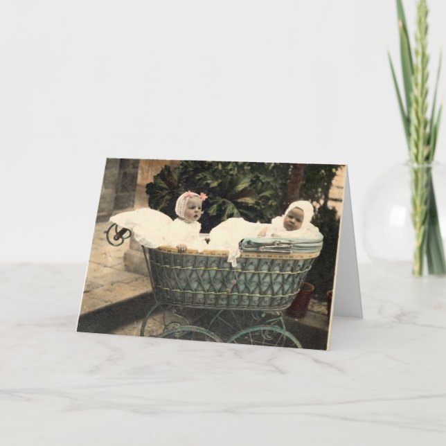 Vintag Twins Karte (Vorderseite)