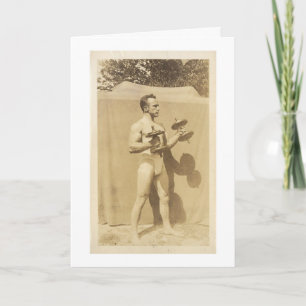 Vintag - Typ mit Muskeln, Karte