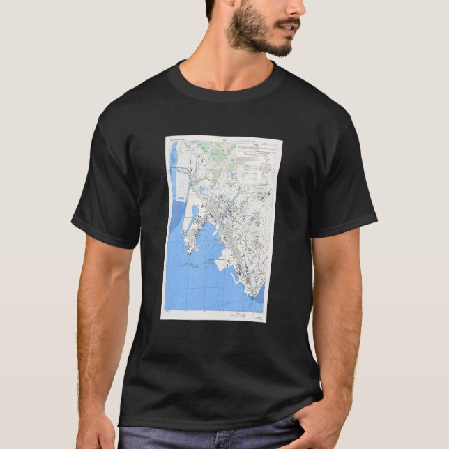 Vintag Ube Japan Map 1945 T-Shirt (Vorderseite)