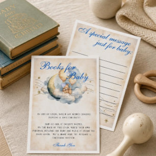Vintag über dem Mond Bücher für Baby Begleitkarte