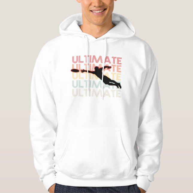 Vintag Ultimate Frisbee Sport Retro Hoodie (Vorderseite)