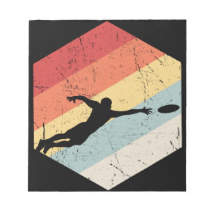 Vintag Ultimate Frisbee Sport Retro Notizblock