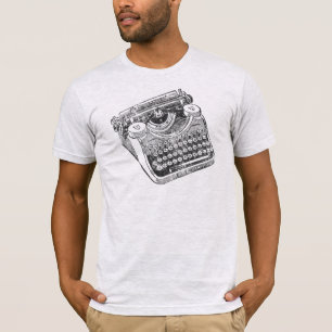 Vintag Underwood bedrückte Schreibmaschine T-Shirt