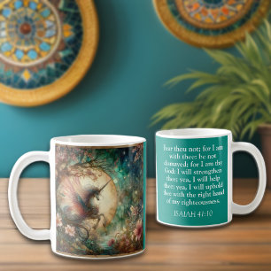 Vintag Unicorn Isaiah 41:10 Schrift Christlich Kaffeetasse
