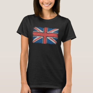 Vintag Union Jack flagge England britischer Stolz T-Shirt