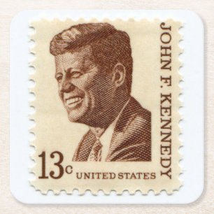 Vintag United Staaten Postage Briefmarke Untersetz Rechteckiger Pappuntersetzer