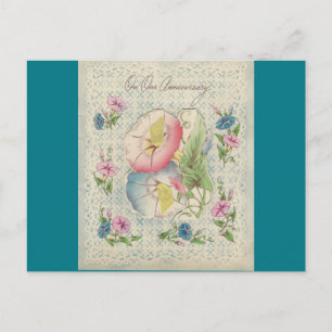 Vintag Unser Jahrestag "Mario" 1 Postkarte