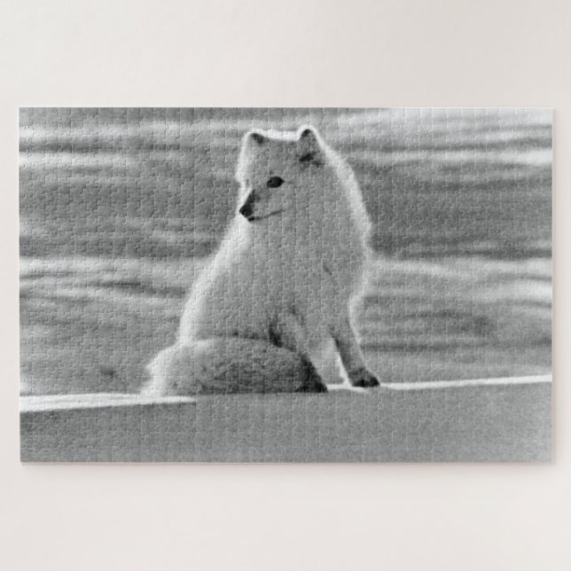 Vintag USA Alaska Arctic fox Puzzle (Horizontal)
