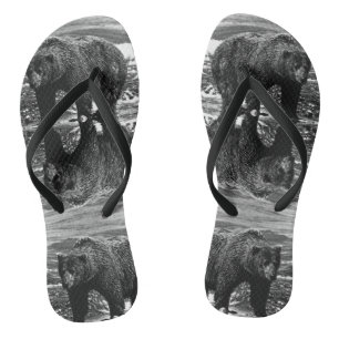 Vintag USA Alaska Braunbär Flip Flops