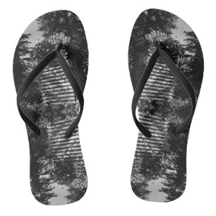 Vintag USA Alaska deluxe outhouse Flip Flops