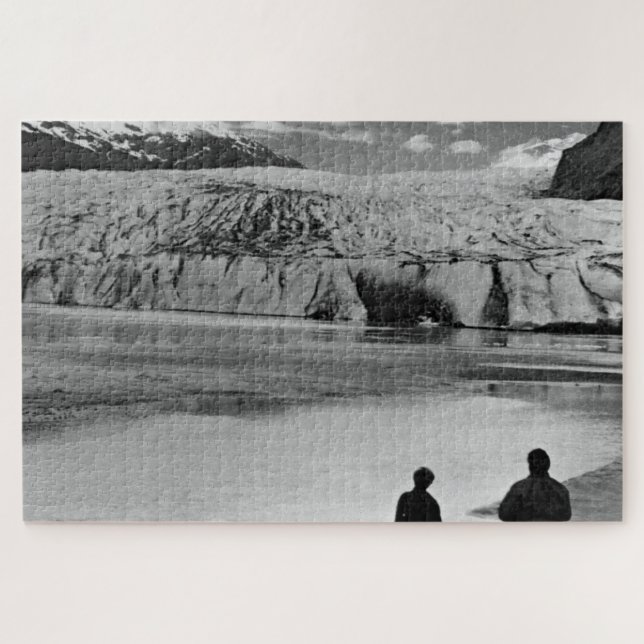 Vintag USA Alaska Mendenhall Gletscher Juneau Puzzle (Horizontal)