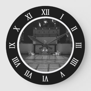 Vintag USA California San Simeon Neptune Pool Cak Große Wanduhr