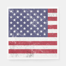 Vintag USA Flag Patrioamerikanisches Red White Blu