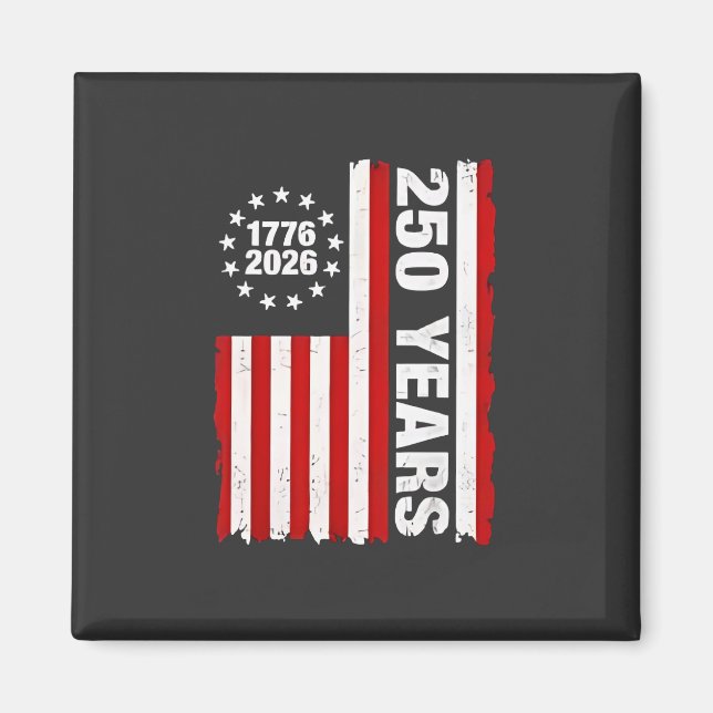 Vintag USA Halbjahrhundert 250 Magnet (Vorne)