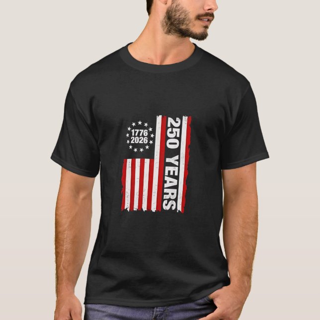 Vintag USA Halbjahrhundert 250 T-Shirt (Vorderseite)