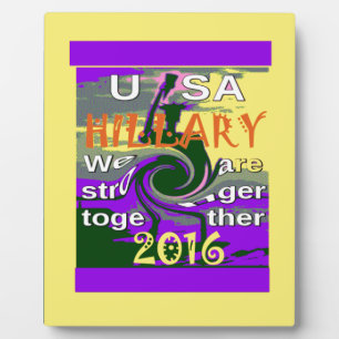 Vintag USA Stronger Together Abstrakt Art Print Fotoplatte