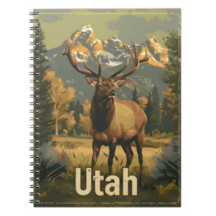Vintag Utah Elk Notizblock