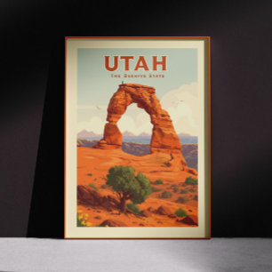 Vintag Utah Poster