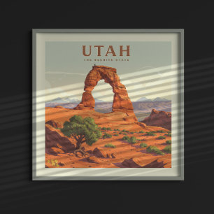 Vintag Utah Poster