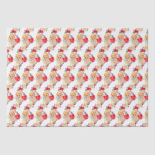 Vintag Valentine Cherub Angel Be Meine Liebe Seidenpapier