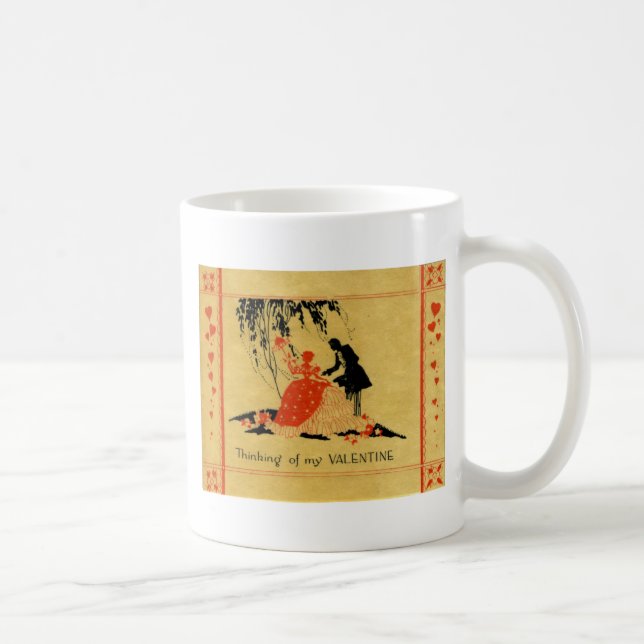 Vintag Valentine Kaffeetasse (Rechts)