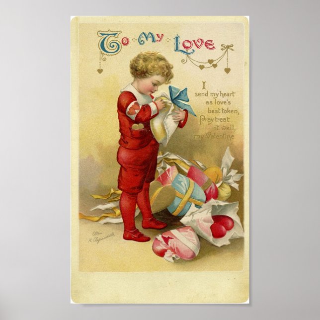 Vintag Valentine Poster (Vorne)