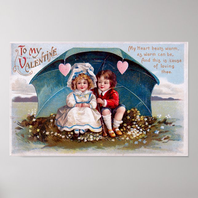 Vintag Valentine Poster (Vorne)