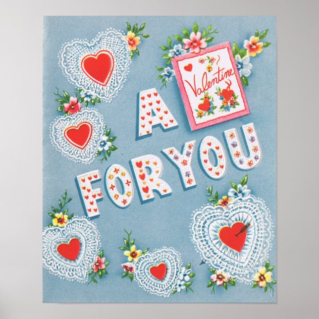 Vintag Valentine Poster (Vorne)