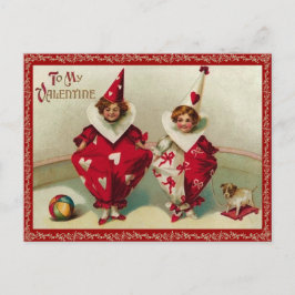 Vintag Valentine Postkarte