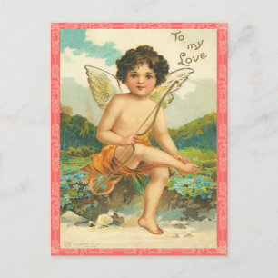 Vintag Valentine Postkarte