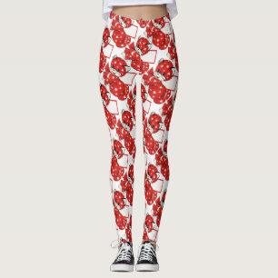 Vintag Valentine Red Cat White Hearys Niedliche Li Leggings