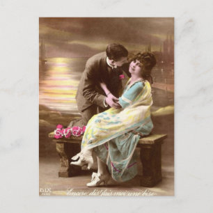 Vintag Valentine Sunset Feiertagspostkarte