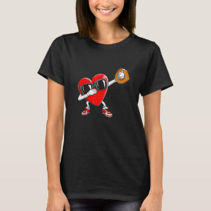 Vintag Valentinstag Baseball Pitcher Batter Ca T-Shirt