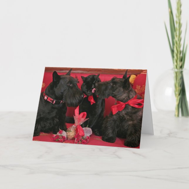 Vintag: Valentinstag - Feiertagskarte (Vorderseite)