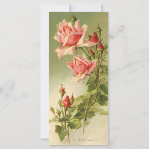 Vintag Valentinstag Rosa Viktorianische Gartenanla