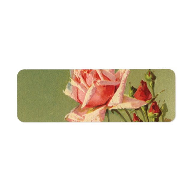 Vintag Valentinstag Rosa Viktorianische Gartenanla (Vorne)