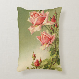 Vintag Valentinstag Rosa Viktorianische Gartenanla Dekokissen