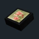 Vintag Valentinstag Rosa Viktorianische Gartenanla Geschenkbox<br><div class="desc">Vintage Illustration Liebe und Romantik Blumenmuster Viktorianisch Valentinstag Design mit mehreren rosa Garten Rose Blume in Blüte.</div>