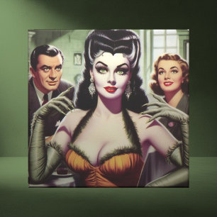 Vintag Vampire Girl Fliese