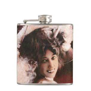 Vintag Vampire Lady Flask Flachmann