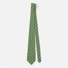 Vintag Van Gogh 1920 Style Satin Foulard Necktie Krawatte