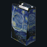Vintag Van Gogh: Die Sternennacht Kleine Geschenktüte<br><div class="desc">Dieses Design wird von Vincent van Gogh's 1889 Ölgemälde auf der Leinwand "The Starry Night" inspiriert.</div>
