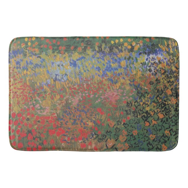Vintag Van Gogh Flower Garden Badematte (Vorderseite)