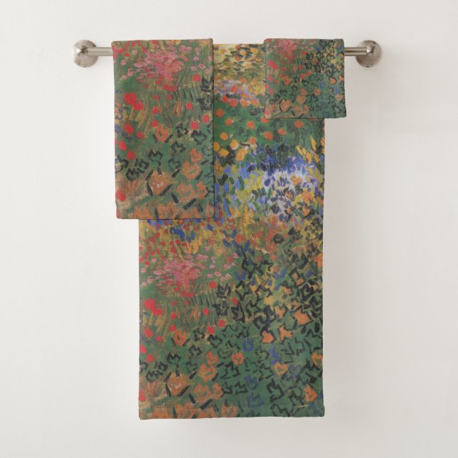 Vintag Van Gogh Flower Garden Badhandtuch Set (Insitu)