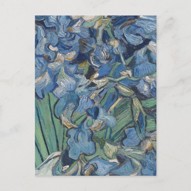 Vintag Van Gogh Irises Postkarte (Vorderseite)