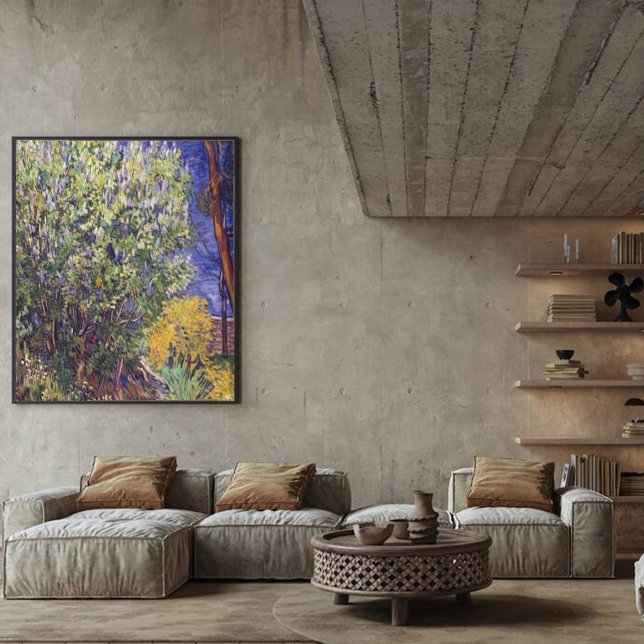 Vintag Van Gogh Lilac Bush Leinwanddruck (Von Creator hochgeladen)