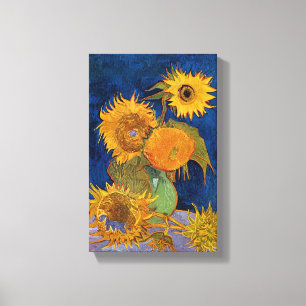 Vintag Van Gogh Six Sunflowers Leinwanddruck