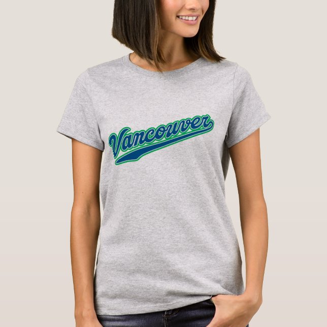 Vintag Vancouver T - Shirt - Retro City Style (Vorderseite)
